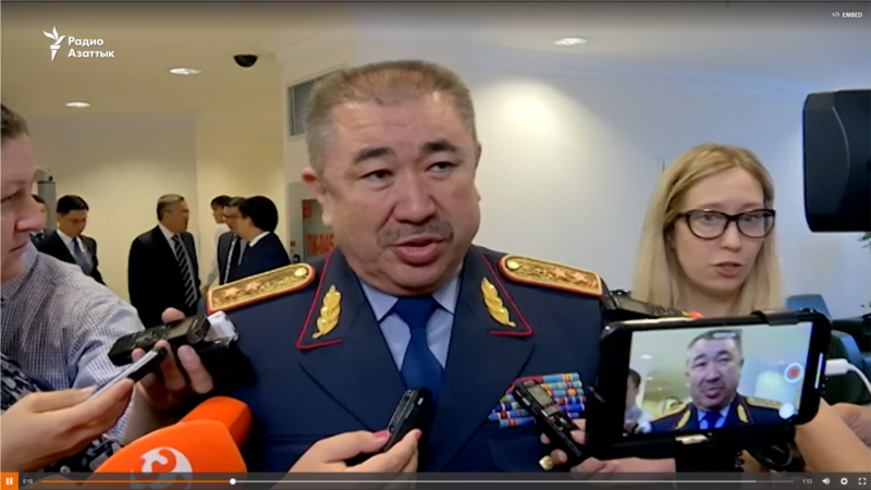 В Казахстане задержан экс-глава МВД по делу о превышении полномочий